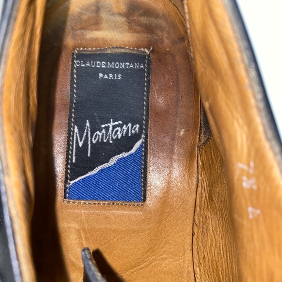 CLAUDE MONTANA Leather Shoes PARIS - Picture 7 of 7